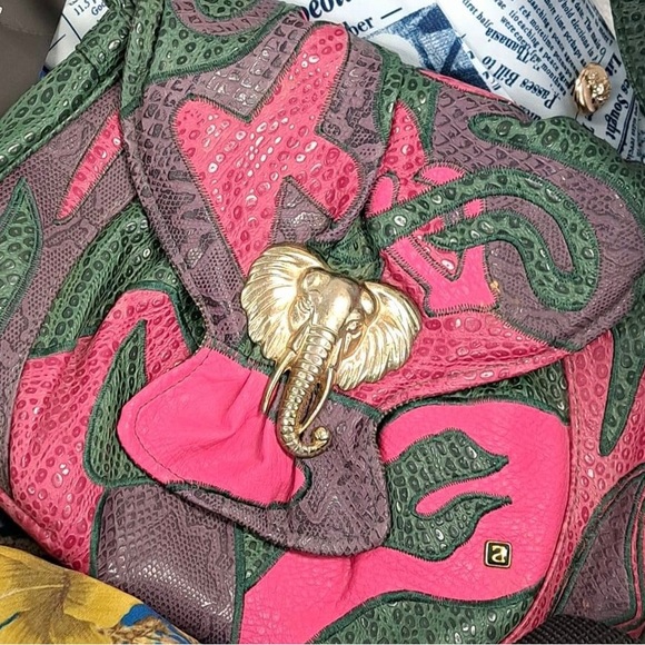 Vintage Nas Color block cross body purse - Picture 3 of 3